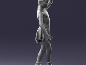 ice skating girl 0158 Model 3D