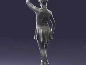 ice skating girl 0158 Model 3D