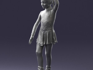 ice skating girl 0158 Model 3D