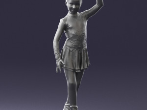ice skating girl 0158 Model 3D