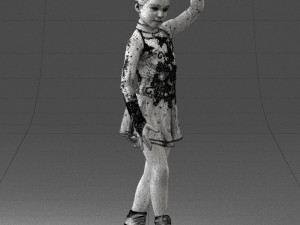 ice skating girl 0158 Model 3D