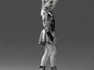 ice skating girl 0158 Model 3D
