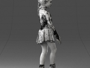 ice skating girl 0158 Model 3D