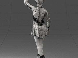 ice skating girl 0158 3d print ready 3D 프린트 모델