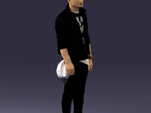 000541 Urban Streetwear Man Modern Casual Male Character 3D Model