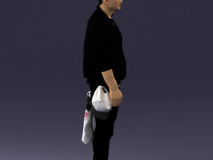 000541 Urban Streetwear Man Modern Casual Male Character 3D Model