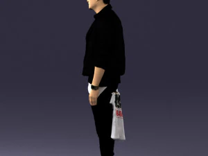 000541 Urban Streetwear Man Modern Casual Male Character 3D Model