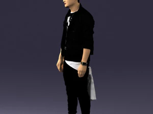 000541 Urban Streetwear Man Modern Casual Male Character 3D Model