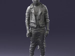000541 Urban Streetwear Man Modern Casual Male Character 3D Model