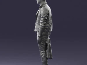 000541 Urban Streetwear Man Modern Casual Male Character 3D Model