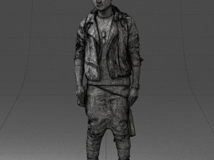 man n black dress 0205 3D Model