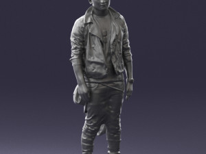man in black dress 0205 3d print ready 3D प्रिंट मॉडल