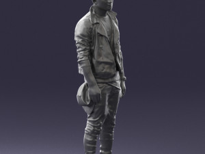 man in black dress 0205 3d print ready 3D प्रिंट मॉडल