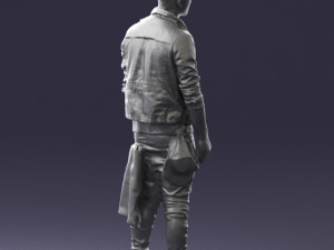 man in black dress 0205 3d print ready 3D प्रिंट मॉडल