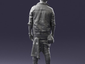 man in black dress 0205 3d print ready 3D प्रिंट मॉडल