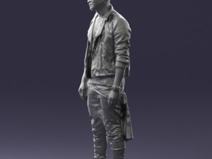 man in black dress 0205 3d print ready 3D प्रिंट मॉडल