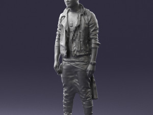 man in black dress 0205 3d print ready 3D प्रिंट मॉडल
