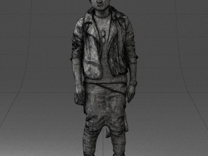 man in black dress 0205 3d print ready 3D प्रिंट मॉडल