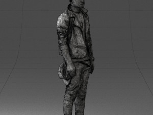 man in black dress 0205 3d print ready 3D प्रिंट मॉडल