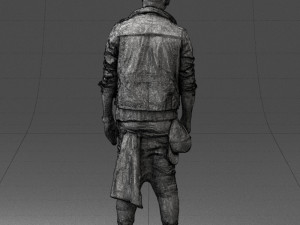man in black dress 0205 3d print ready 3D प्रिंट मॉडल
