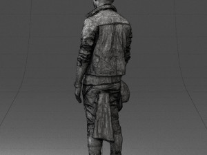 man in black dress 0205 3d print ready 3D प्रिंट मॉडल