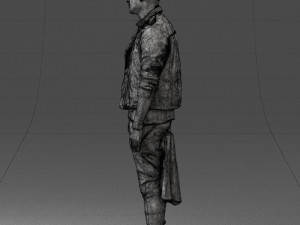 man in black dress 0205 3d print ready 3D प्रिंट मॉडल