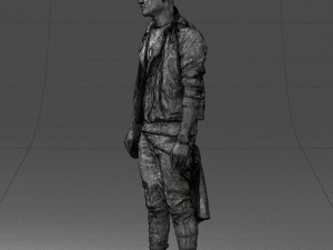 man in black dress 0205 3d print ready 3D प्रिंट मॉडल