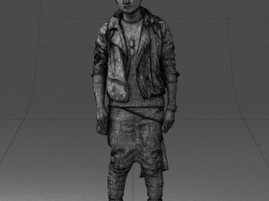 man in black dress 0205 3d print ready 3D प्रिंट मॉडल