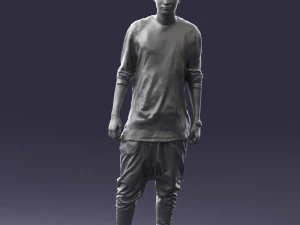 000542 Young Street Style Man with Tattoos Urban Male Character 3D Model