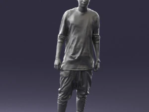 000542 Young Street Style Man with Tattoos Urban Male Character 3D Model
