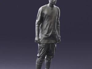 000542 Young Street Style Man with Tattoos Urban Male Character 3D Model