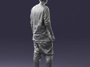 000542 Young Street Style Man with Tattoos Urban Male Character 3D Model
