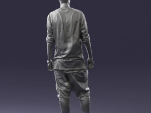000542 Young Street Style Man with Tattoos Urban Male Character 3D Model