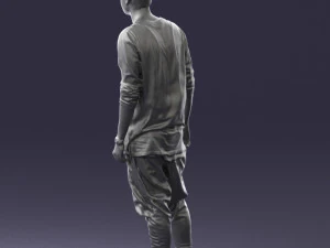 000542 Young Street Style Man with Tattoos Urban Male Character 3D Model