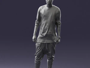 000542 Young Street Style Man with Tattoos Urban Male Character 3D Model