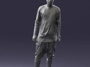 000542 Young Street Style Man with Tattoos Urban Male Character 3D Model