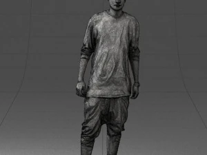 000542 Young Street Style Man with Tattoos Urban Male Character 3D Model