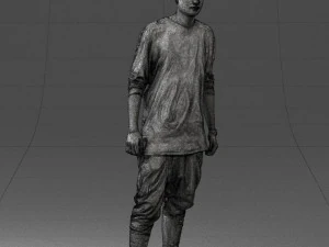 000542 Young Street Style Man with Tattoos Urban Male Character 3D Model