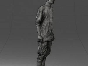 000542 Young Street Style Man with Tattoos Urban Male Character 3D Model