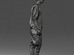 000542 Young Street Style Man with Tattoos Urban Male Character 3D Model