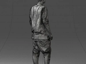 000542 Young Street Style Man with Tattoos Urban Male Character 3D Model