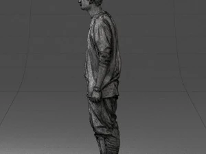 000542 Young Street Style Man with Tattoos Urban Male Character 3D Model