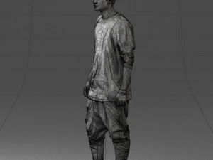 000542 Young Street Style Man with Tattoos Urban Male Character 3D Model