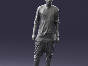 man in white t-shirt 0206 3d print ready 3D Print Model