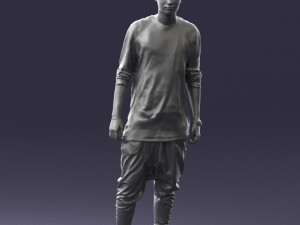 man in white t-shirt 0206 3d print ready 3D Print Model