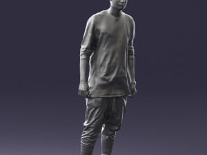man in white t-shirt 0206 3d print ready 3D Print Model