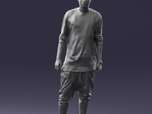 man in white t-shirt 0206 3d print ready 3D Print Model