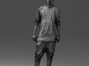 man in white t-shirt 0206 3d print ready 3D Print Model