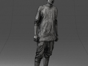 man in white t-shirt 0206 3d print ready 3D Print Model