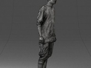 man in white t-shirt 0206 3d print ready 3D Print Model